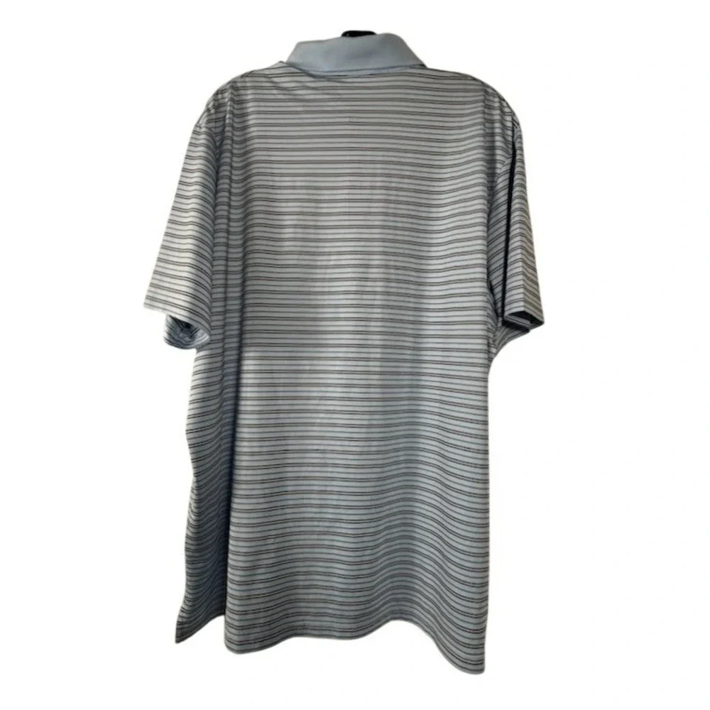 Polo Ralph‎ Lauren Men's Size XL Blue Striped Performance Golf Polo Shirt